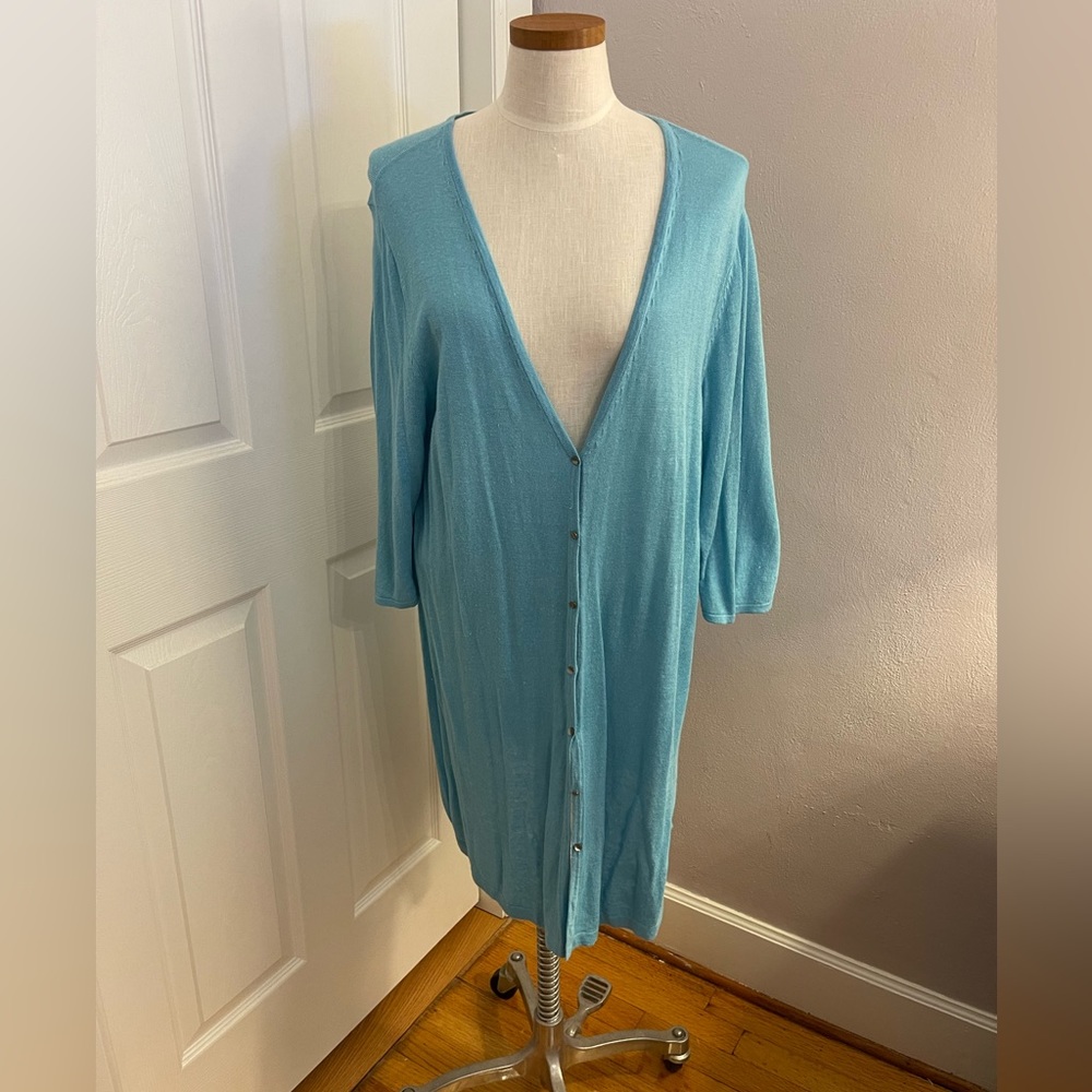 JJill lightweight linen cardigan. XL